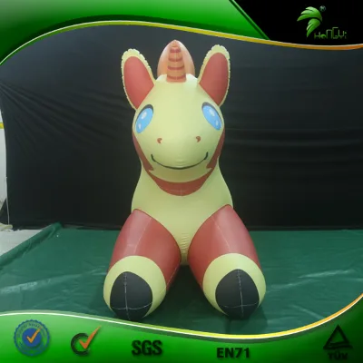 Funny Riding Animals Inflatable Laying Horse Inflatable SPH Cartoon PVC Playing Toys Balloon
