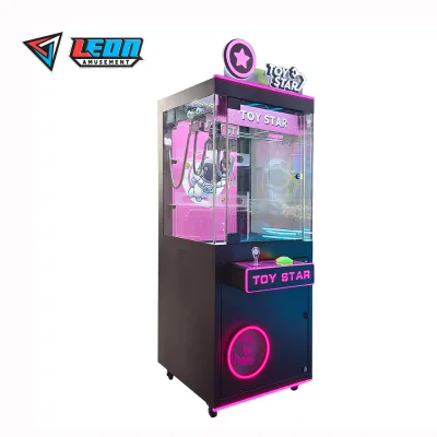 Factory Supply Customized Profit Amusement Big Claw Crane Toy Machine Token for Sale Leon Brand Toy Star Small Model Metal