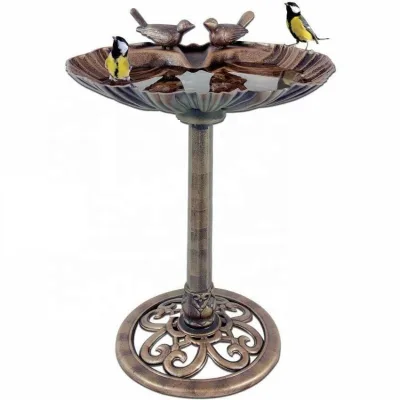 Free Standing Garden Fountain Bird Feeder Bath for outdoor