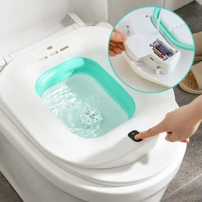 Home Use Free Squatting Maternity Confinement Basin Electric Automatic Water Spray Squat Free Seat Electric Folding Sitz Baths