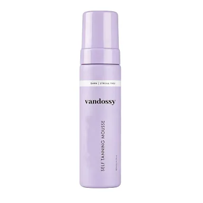 Self Tanning Mousse Streak Free Dark Tan Natural Glow Fast Drying Formula Even Application Long Lasting