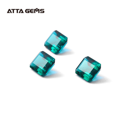 ATTAGEMS Hydrothermal Emerald 10*8mm Octagon Cut Buy the Green Emerald Gemstone 6 Carat Emerald