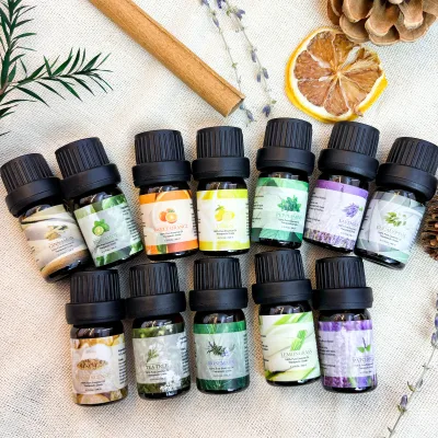 OEM/ODM Customize Wholesale 100% Pure Natural Fragrance Essential Oil Lavender Rose Jamine Tea Tree Peppemint Essential Oil