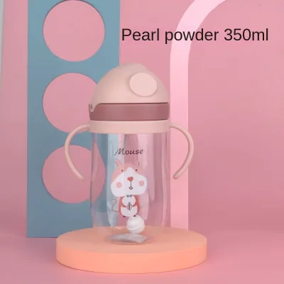 Children's 350ml Water Cup with Suction Tube Special Summer Girl Kettle Kindergarten School Drink Bottle Baby Sippy Cups