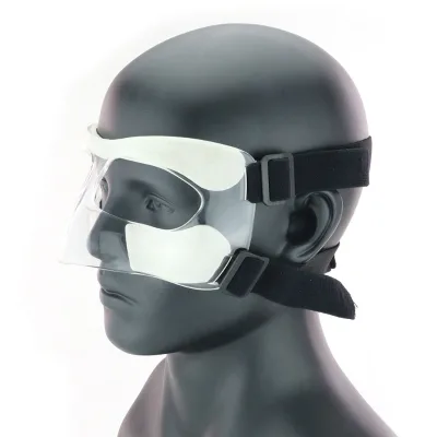 Basketball Sport Nose Guard and Face Shield with Sponge Pad Protection From Impact Injuries to Nose and Face