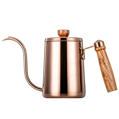 Hot Sell High-quality Coffee Tools Classic Gooseneck Wooden Handle Stainless Steel Tea/coffee Kettle Coffee Maker