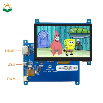 4.3 Inch Lcd Monitor IPS Mini Hdmii Screen 4.3inch USB Capacitive Touch Screen 800X480 for Jetson Industrial Raspbeery Pi 3/4/5