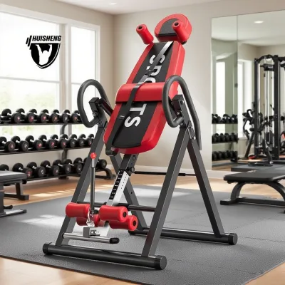 HUISHENG Home Gym Fitness Equipment Foldable Gravity Therapy Inversion Handstand Machine Inversion Table