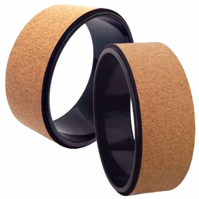 HUAYI Multi Muscle Exercise Fitness Resistance Natural Cork Roller and Yoga Wheel