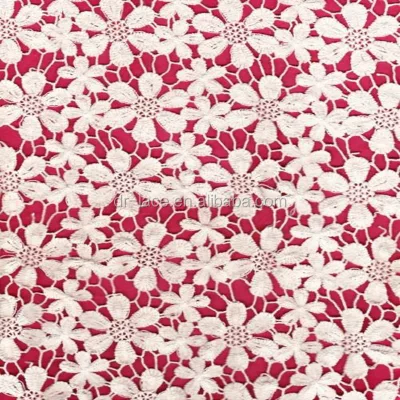 Ivory African French Lace Fabric for Wedding Dress