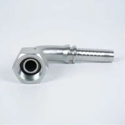 22641 D-Type 45° Hydraulic Quick Connector Elbow New Carbon Steel British Pointed Head Fitting British Hydraulic Pipe Joint
