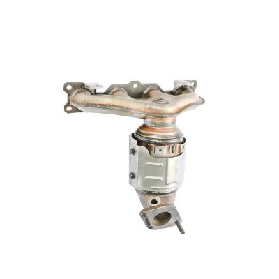 Car Premium Stainless Steel Exhaust Manifold Header Euro 3 Catalytic Converter Compatible with HY Santa Fe & KIA Sorento