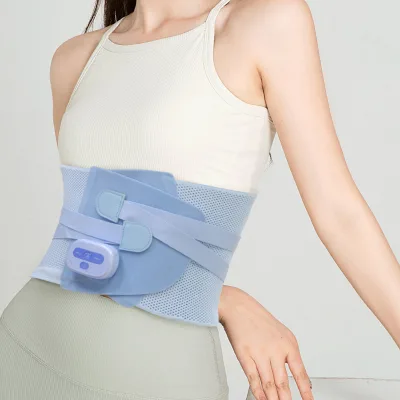 New Arrivals Portable Wireless EMS Vibration Hot Compress Body Pain Relief Waist Slimming Stimulation Massage Belt Home Use