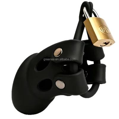 Large Penis Restraint Cock Cage Silicone Chastity Device Hidden Lock CB Trainer Adult Sex Toy for Male Abstinence BDSM SM