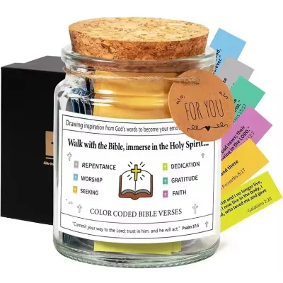 Bible Verse Cards Scripture Christians Gift Box Mothers Day Gift Ideas Muslim Quran Prayer Jar