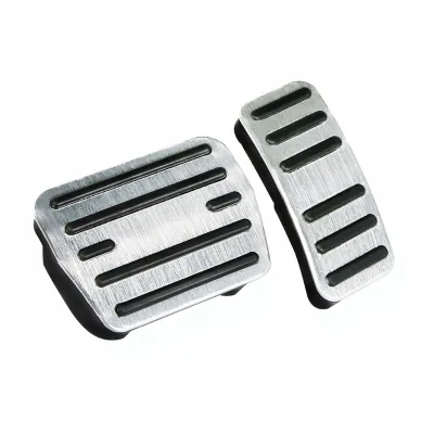 Aluminum Alloy Car Accelerator Pedal Gas Brake Pedal Set for Volkswagen Fuel Brake Foot Rubber Interior Decoration