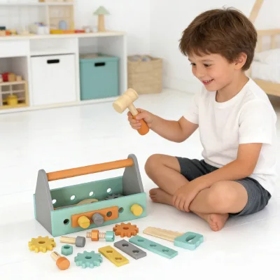 Kids Tool Bench Box Kids Working Table Workshop Workbench for Kids