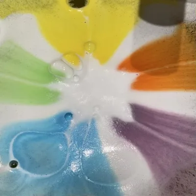 100% Natural Ingredient Relaxing Rainbow Shape Bubble Bath Bomb for Spa