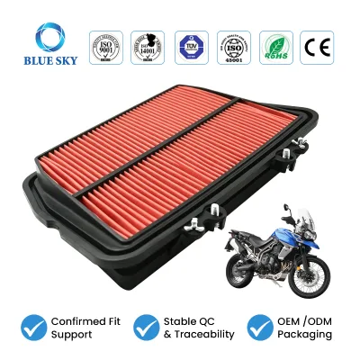 Motorcycle Air Filter Element Replacement T2200557 Compatible with Tiger 800 XC XR XCX XRX XRT 2010-2019