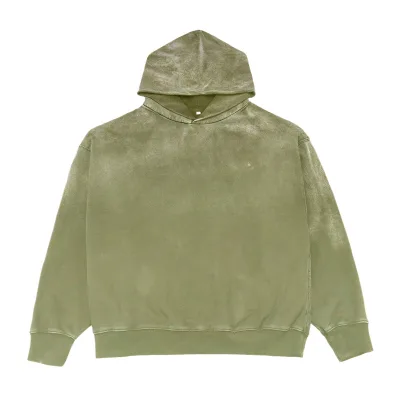 450G 100% Cotton Monkey Wash Acid Wash Hoodie Fashionable Faded Men's Hoodie Customized Heavyweight Hoodie