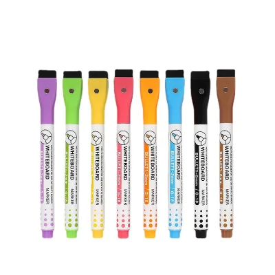 Cheap Wholesale Magnet White Board Pen Water Based Erasable Whiteboard Marker With Duster