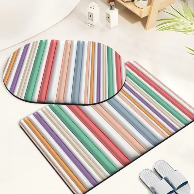 Antifouling Washable Chinese Carpets and Rugs Kitchen Mat and Bathroom Carpet for Bath Mats
