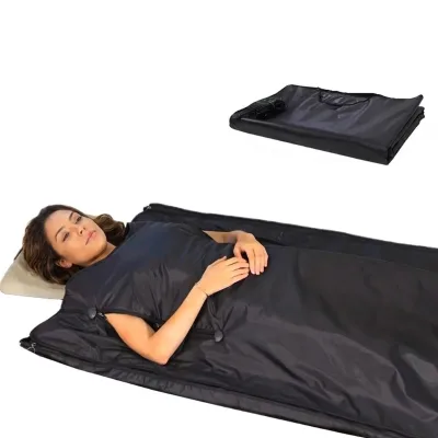 Home Spa Thermal Therapist Sauna Blanket with Zipper, Waterproof Heated Sauna Blanket