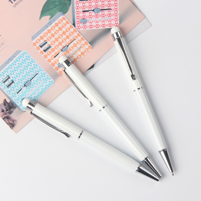 Hot Sale Cheap White with Touch Screen Ball Point Pen