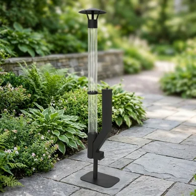 Outdoor 1830mm Size Wood Pellet Heater Burning Glass Tube Fire Pits