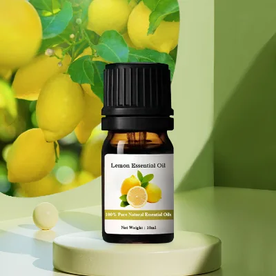 Steam Distilled Lemon Essential Oil - 100% Pure & Natural, Strong Citrus Aroma, 10ml, OEM Sizes Available