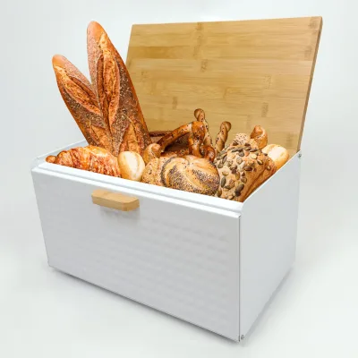 Food Storage Container Bread Bin Detachable Bread Box
