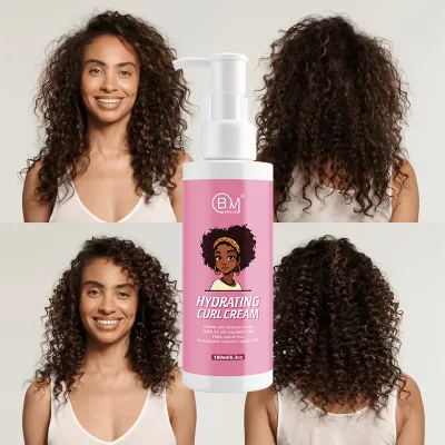 Custom Organic Soften African Curl Coils Waves Moisture Enhances Curl Defining Cream for Natural Hair