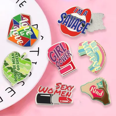 High Quality Free Sample Metal Hard Enamel Lapel Customized Pin Badges