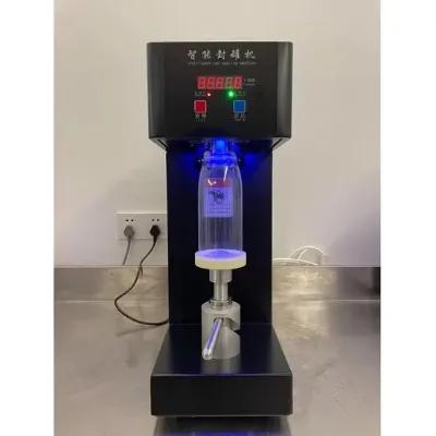 Stainless Steel Electric Semi-Automatic Heat Sealing Machine 110V/220V Easy to Operate Food Grade for Beverage Can Sealing