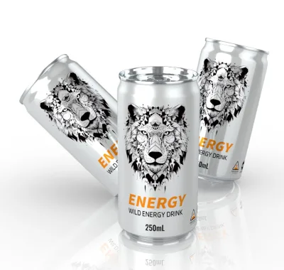 Wholesale Custom Personalized 250ml 330ml Canned White Label Prime Hydration Sting Ginseng Energy Drinks Private Label