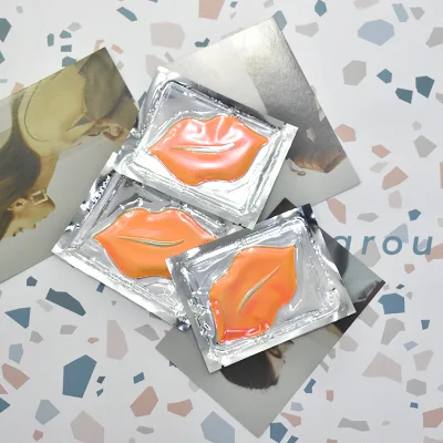 OEM ODM Collagen Lip Mask Moisturizing Lighten Lip Lines Moisturizing Anti-aging Crystal Jelly Sheet Lip Mask