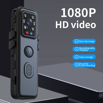 1080P HD Night Vision Video Recording Screen Portable Sports DV Small Camcorder Back Clip Body Worn Mini Camera