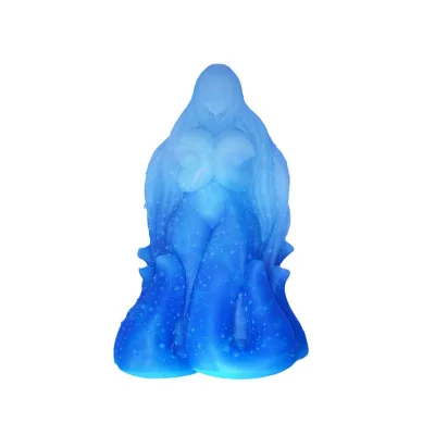 Hand-Made Two-Dimensional Blue Silicone Airplane Cup Adult Male Masturbator Mold 18.5x10.5cm SS Brand