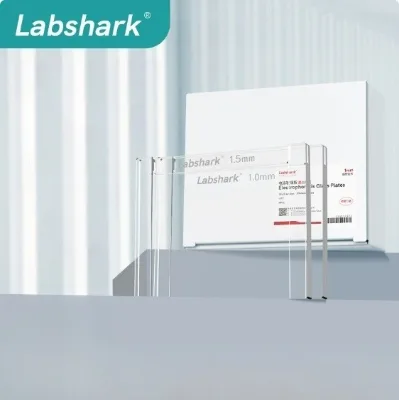 Labshark Ultra-White 61WB Glass Beaker Biorad Adhesive Heat-Resistant Labshark Electrophoresis Plate 0.75mm-1.5mm Thickness