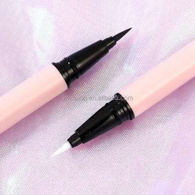 2in1 Adhesive Eyeliner Pen Private Label Dual Head 2 Colors Waterproof Adhesive Eyeliner Pink Pen