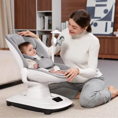 Baby Electric Rocking Chair Bed Cradle Chair Metal Soothing Device Newborn Comfort