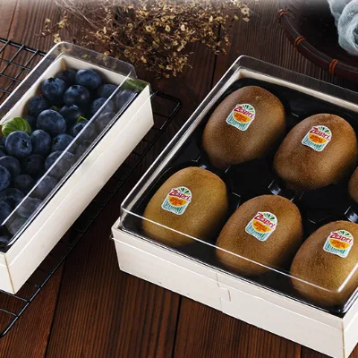 Premium Fruit Packaging Wooden Box, Fresh Fruit Platter Box, Disposable Fruit Packaging Box