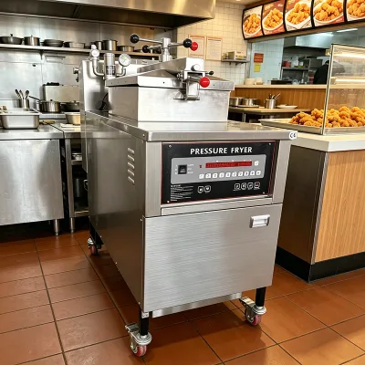 Commercial 25L Gas Electric Pressure Fryer Computer Digital Control with Oil Filter for Fried Chicken Restaurant