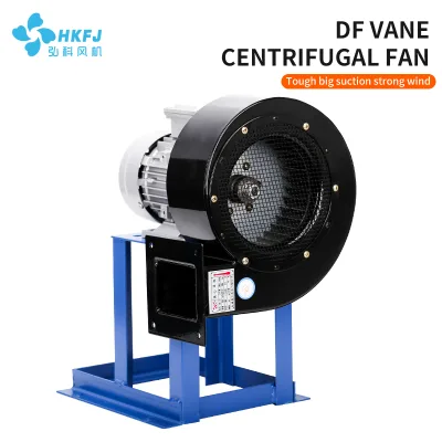 Multi-blade Centrifugal Fan OEM HONGKE DF-370W Temperature Resistant Industrial Small Blower Carbon Steel Free Standing 380V