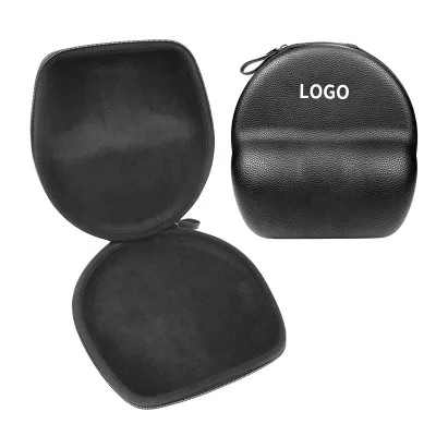 Custom High Quality Luxury EVA Headphone Case with Zipper Closure Shockproof Durable for Travel Carrying Storage Hard Shell