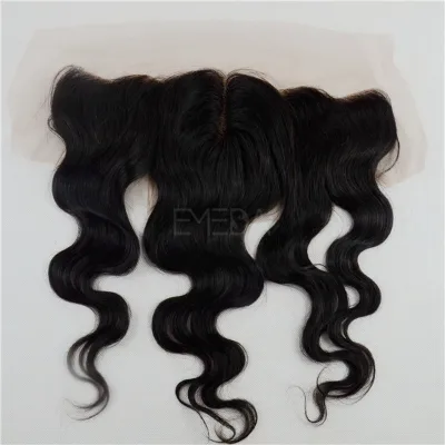 EMEDA Raw Unprocessed Virgin Brazilian Human Hair Piece hd swiss Lace Frontal 13x4