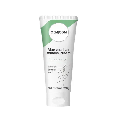 OEM Aloe Vera Hair Removal Cream Gentle Remove Hair From Root No Dark Spots Soothe Sensitive Skin Easy Rinse Depilatory Cream