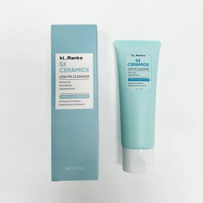 Wholesale 5x Ceramide Amino Acid Cleanser Gently Cleans Sensitive Skin Low Ph Facial Cleanser With Niacinamide Hyaluronic Acid