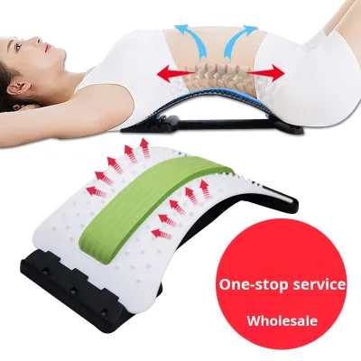 Lumbar and Cervical Spine Acupuncture Back Traction Device Lumbar Massager with Flexible PU Material for All Seasons Wholesale