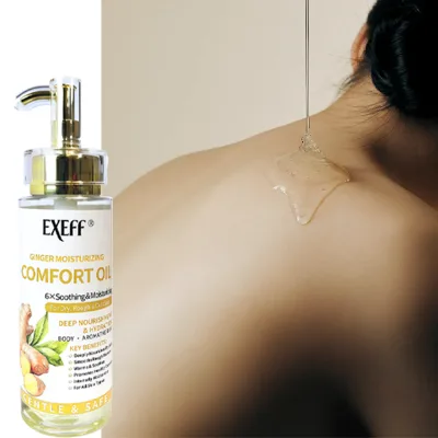 Wholesale Ginger Body Massage Oil Essential Oils for Warming Relaxation, Fast-Absorbing Non-Greasy Skin Care Bulk Supply
